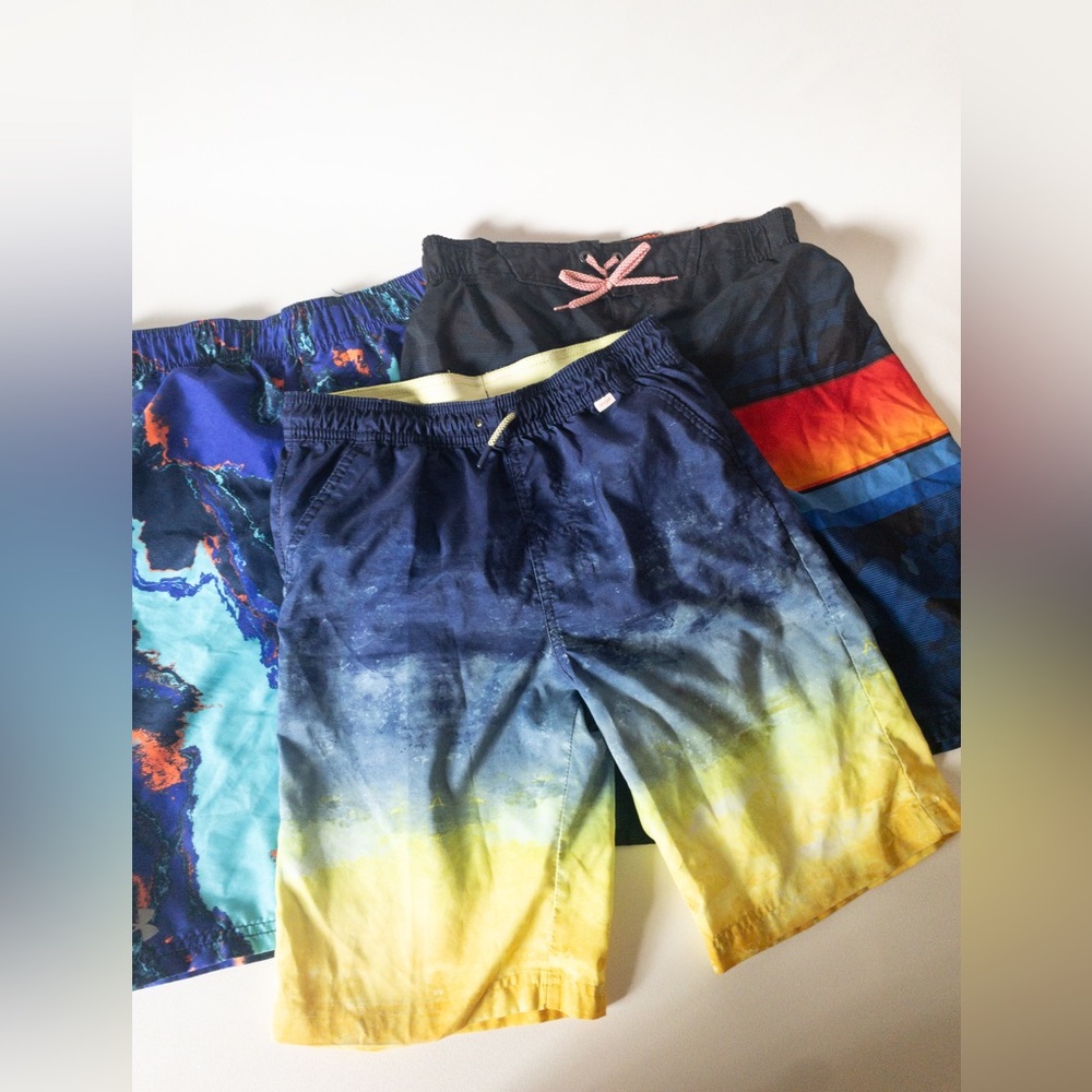 Colorful Swim Shorts Set Bundle of Boys Swim Shorts Size L